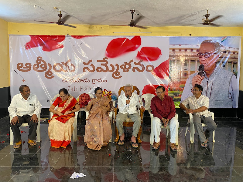 A community gathering inside the Kendram auditorium